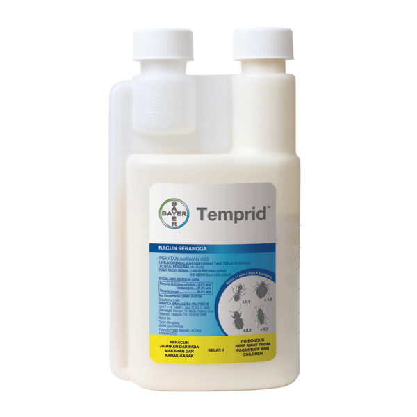 Temprid SC 200ml insecticide is a ground breaking suspention consentrate for tough to control Insects such as German Cockroaches and Fleas.